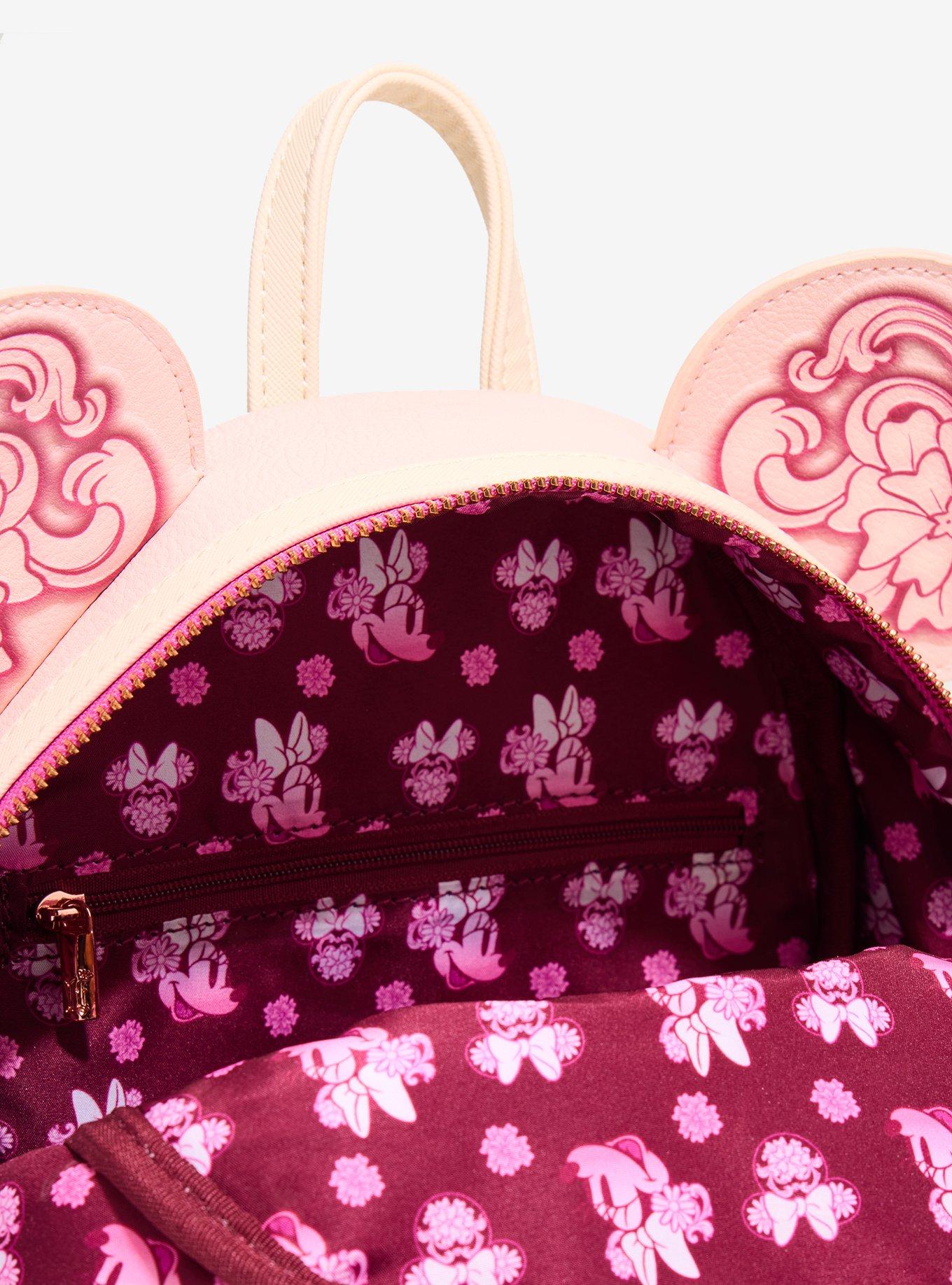 Mochila mini floral con orejas de Minnie Mouse