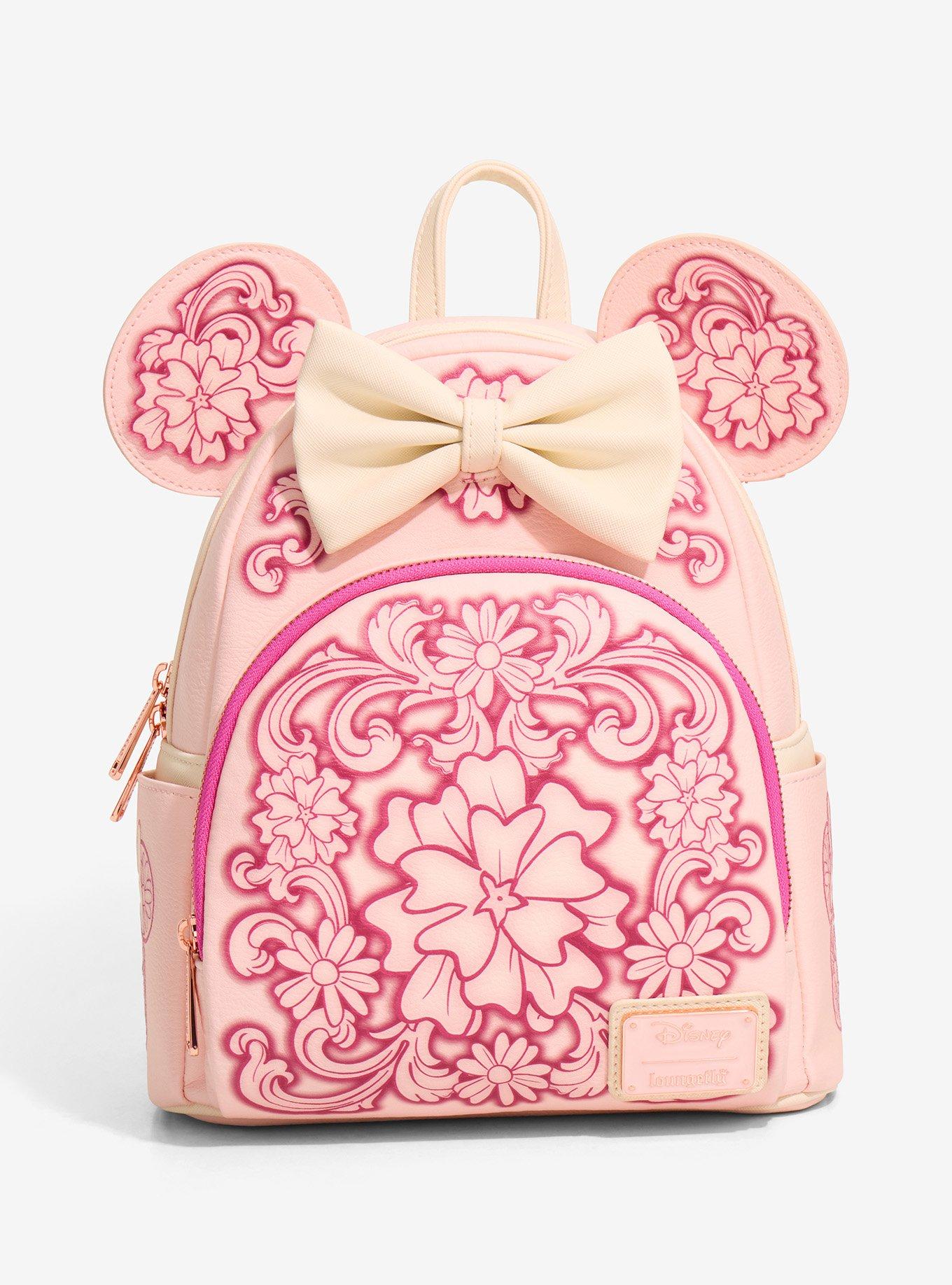 Mochila mini floral con orejas de Minnie Mouse