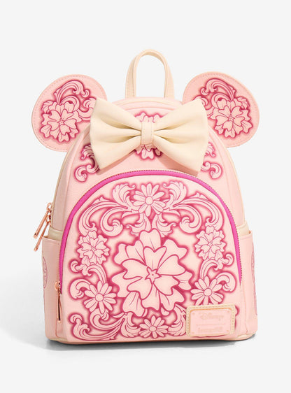 Mochila mini floral con orejas de Minnie Mouse