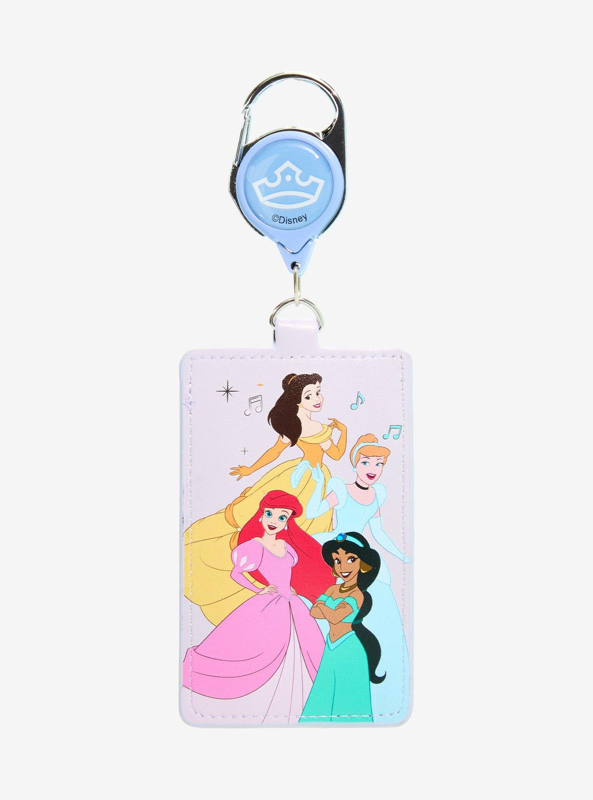 Cordón retráctil Disney Princess con clip de corona