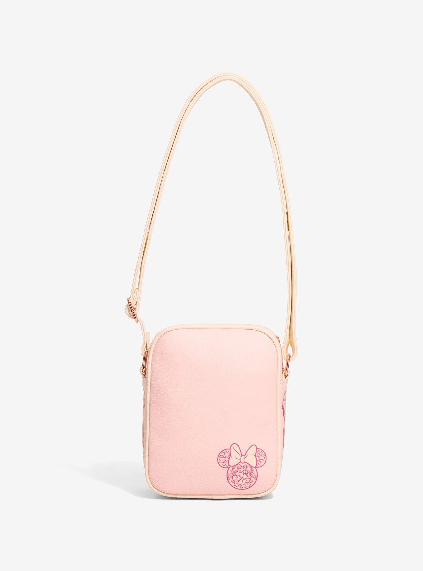 Cartera cruzada floral con orejas de Minnie Mouse