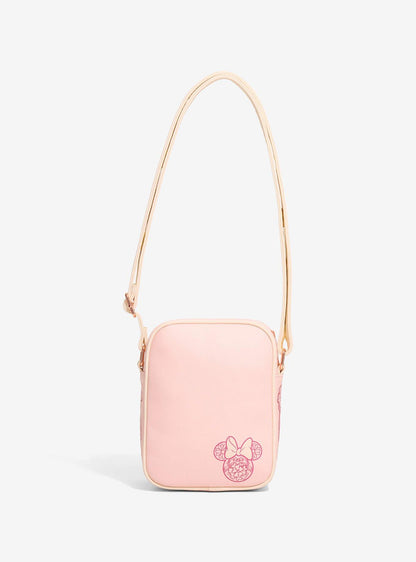 Cartera cruzada floral con orejas de Minnie Mouse