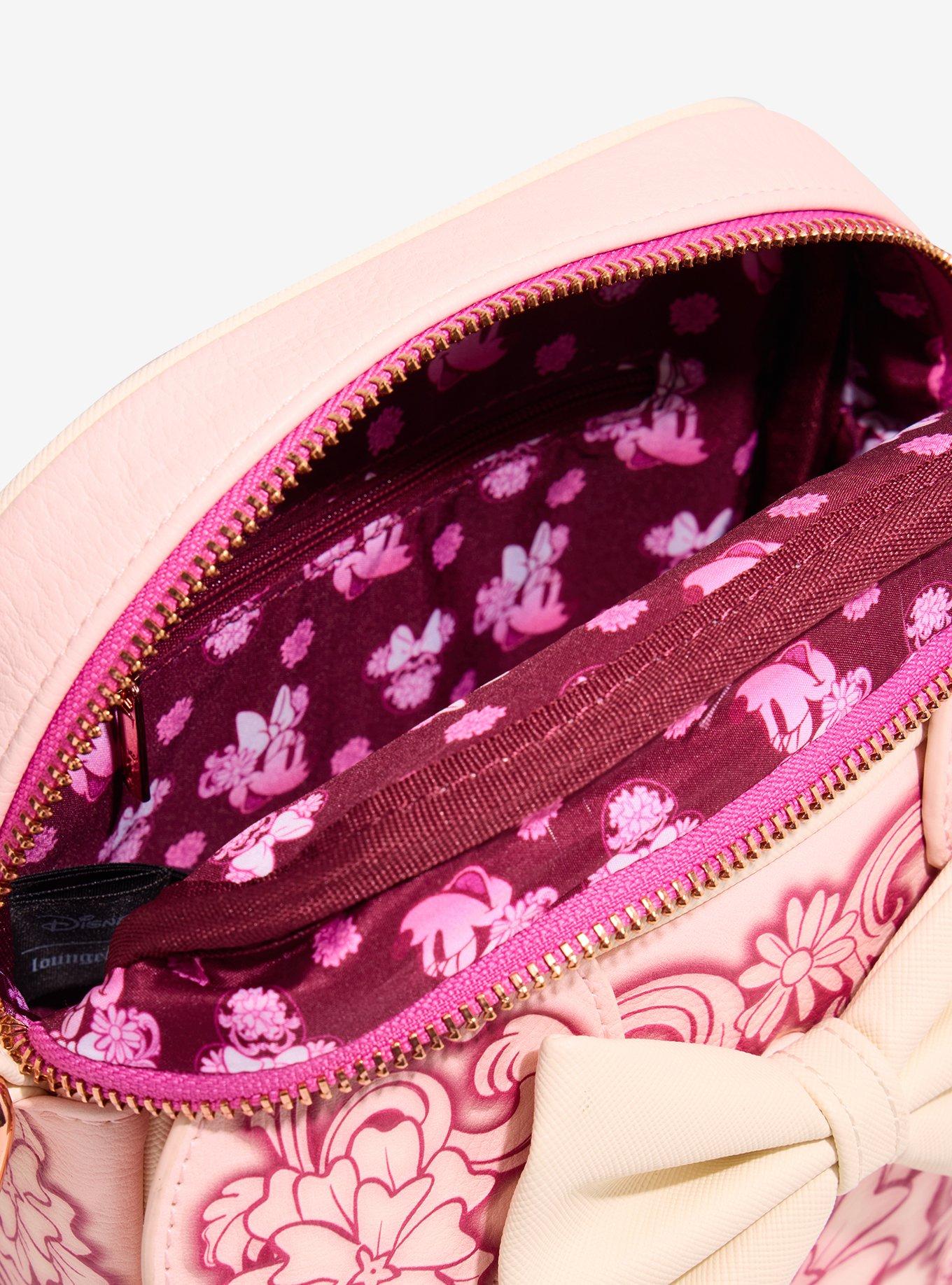 Cartera cruzada floral con orejas de Minnie Mouse