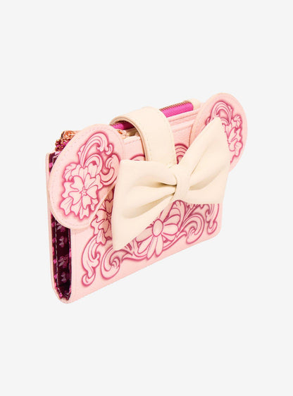 Billetera Disney Minnie Mouse con orejas florales