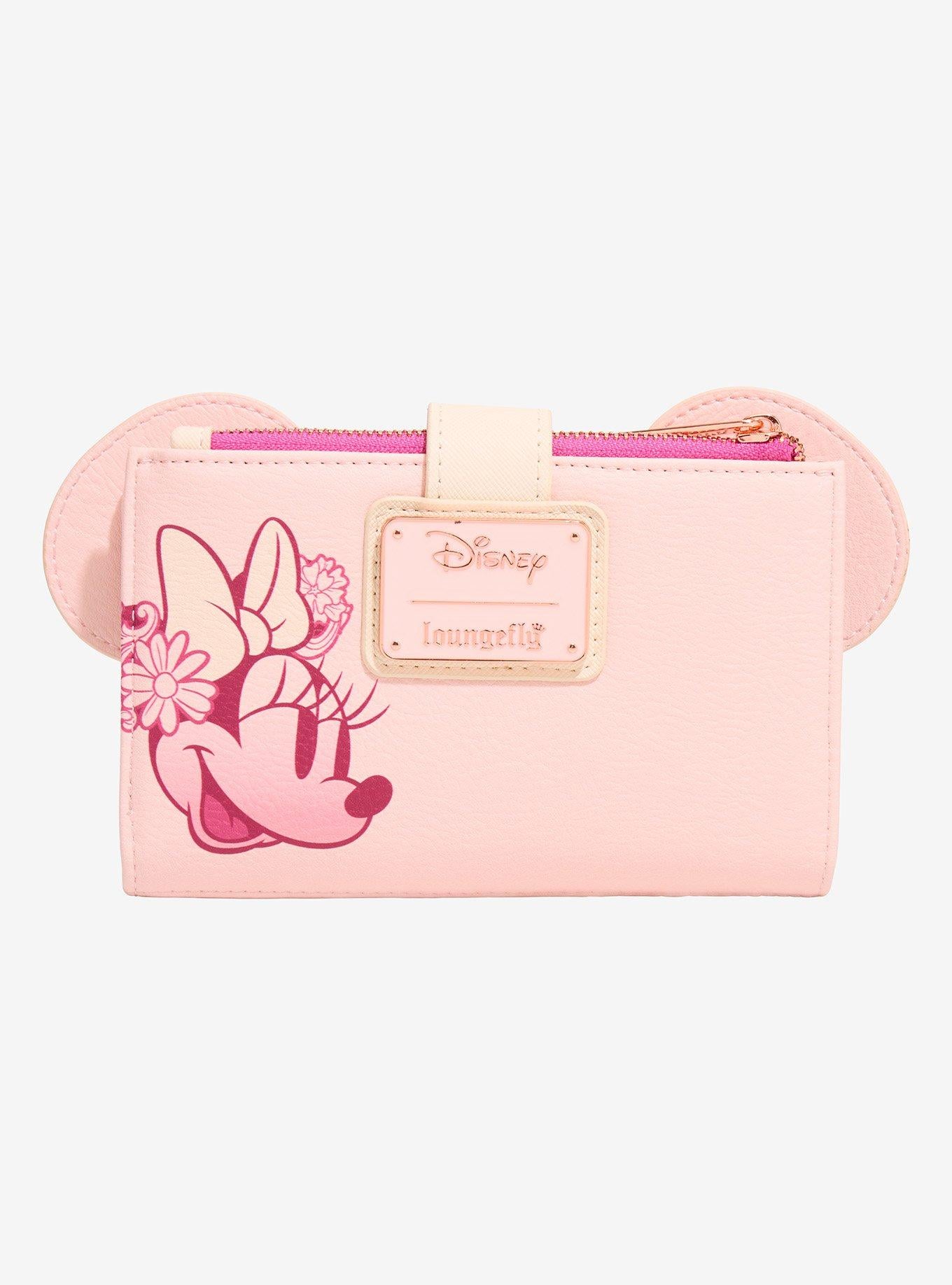 Billetera Disney Minnie Mouse con orejas florales