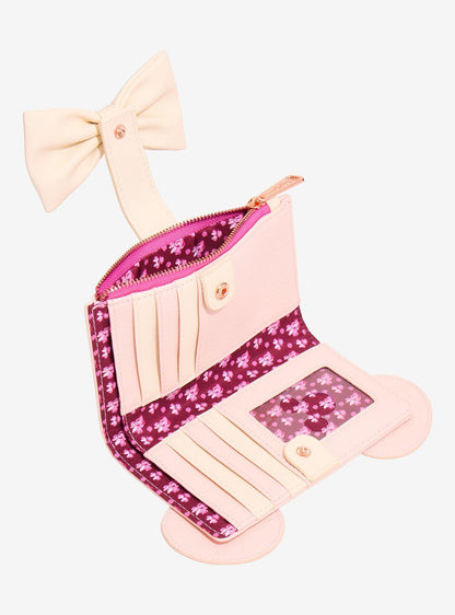 Billetera Disney Minnie Mouse con orejas florales