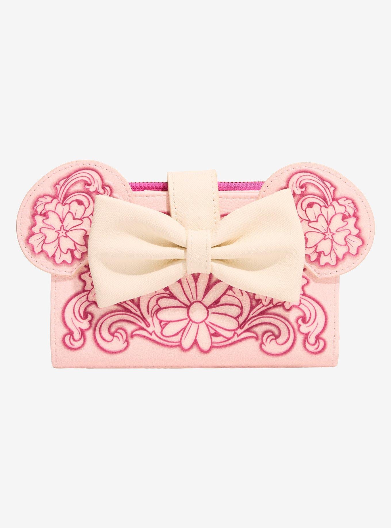 Billetera Disney Minnie Mouse con orejas florales
