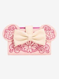Billetera Disney Minnie Mouse con orejas florales