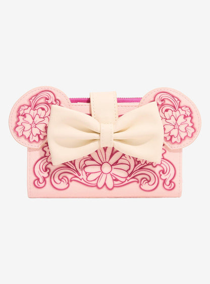 Billetera Disney Minnie Mouse con orejas florales
