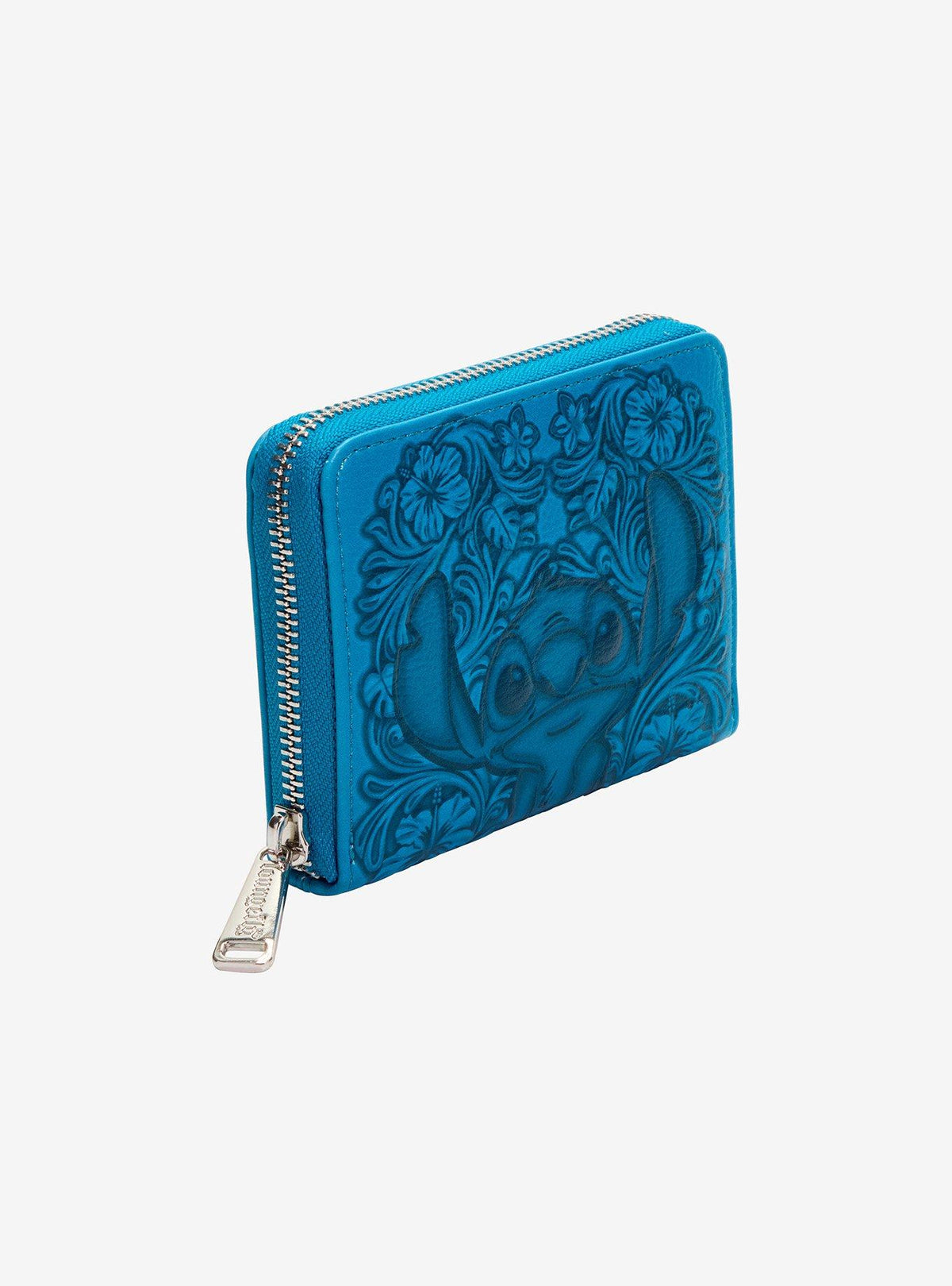 Billetera Loungefly Disney Stitch floral azul