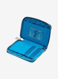 Billetera Loungefly Disney Stitch floral azul