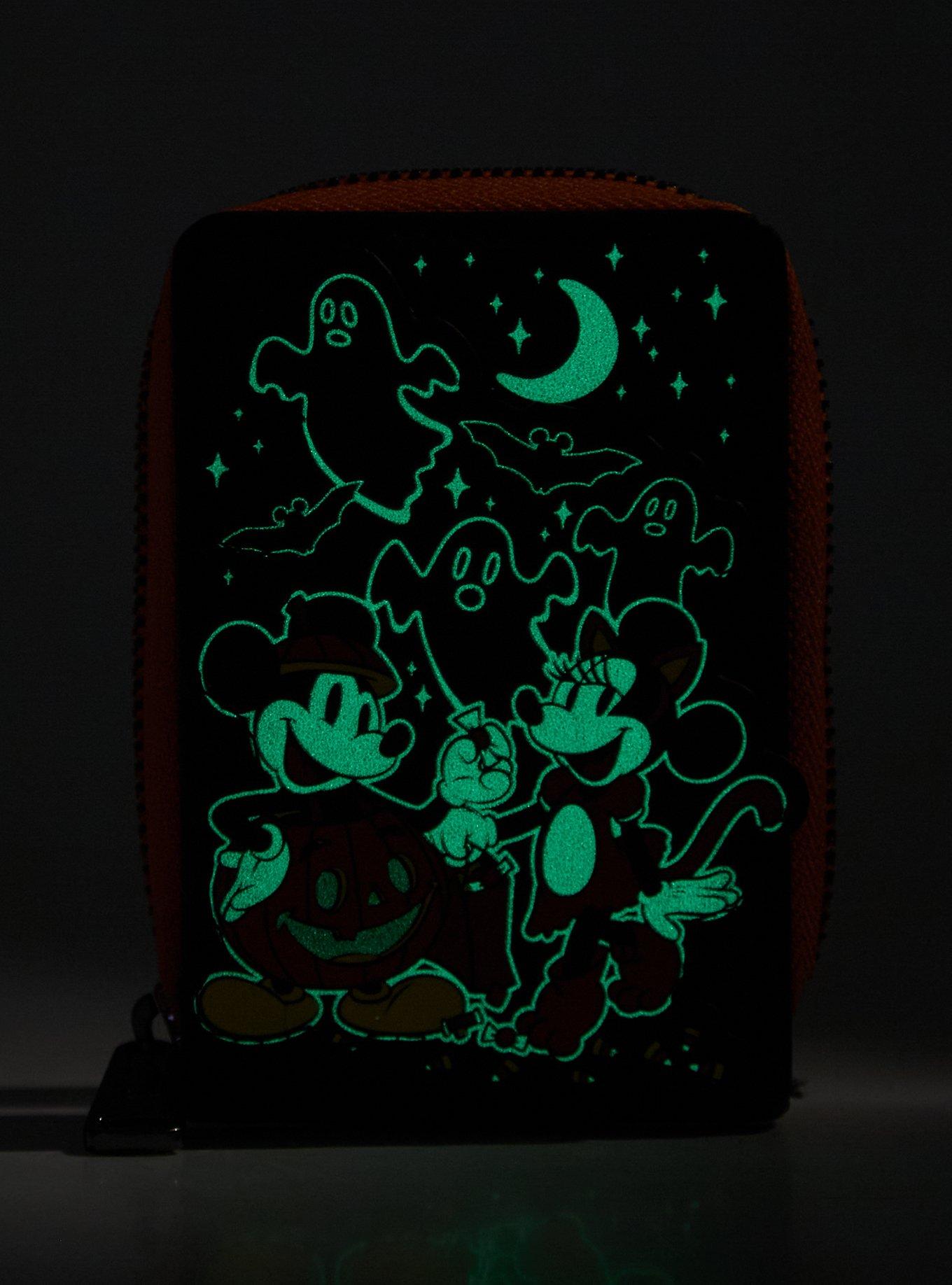 Billetera acordeón Mickey & Minnie Halloween fosforescente