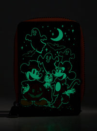 Billetera acordeón Mickey & Minnie Halloween fosforescente
