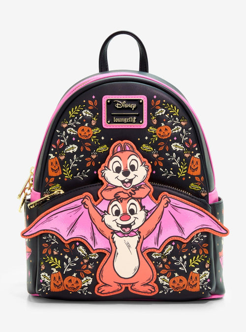 Mochila mini Disney Chip & Dale con disfraz de murciélago