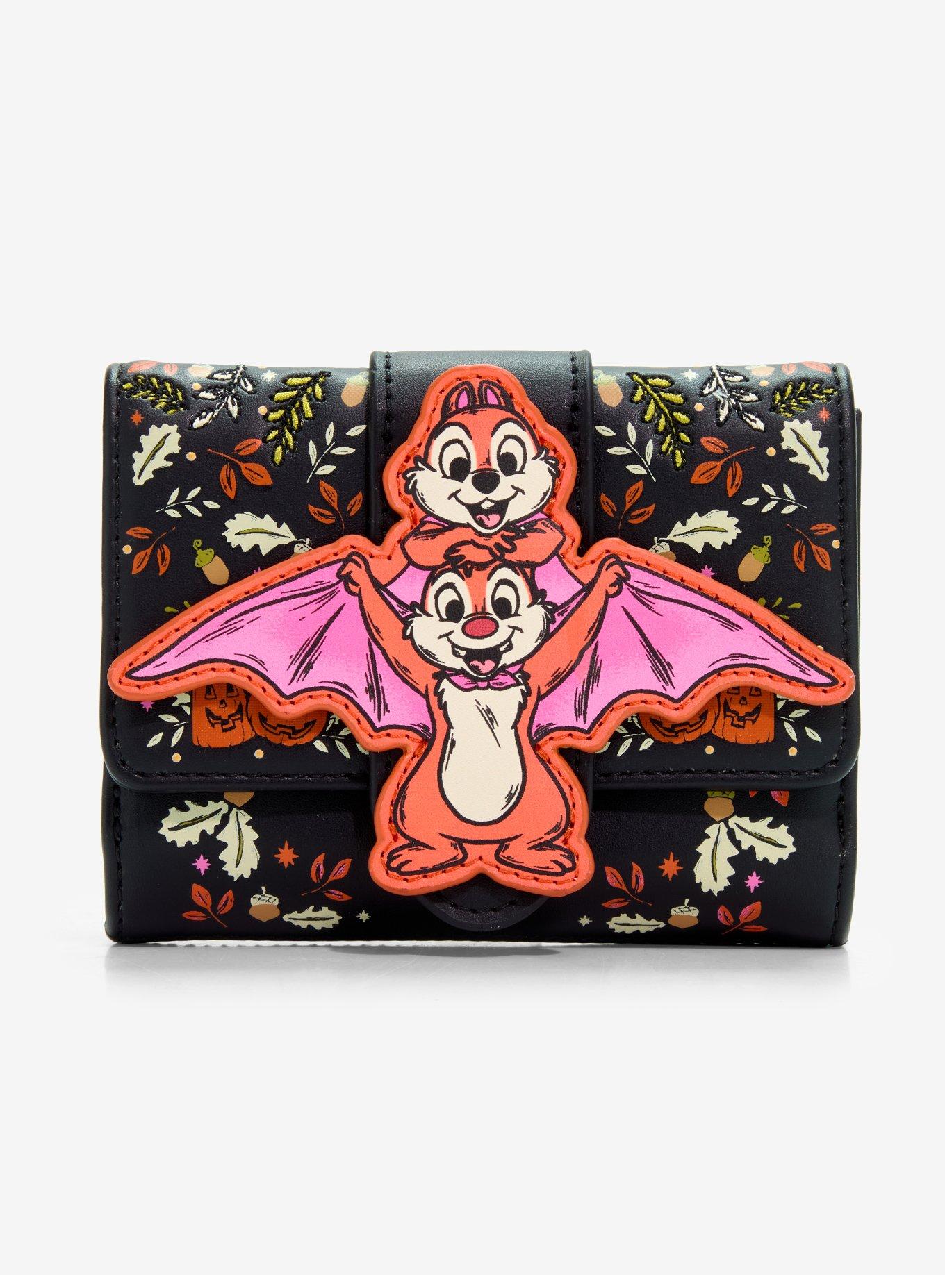 Billetera Disney Chip & Dale con disfraz de murciélago