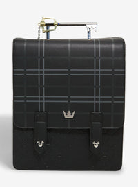 Mochila mini Disney Kingdom Hearts a cuadros con Keyblade