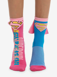 Calcetines a media caña de Supergirl