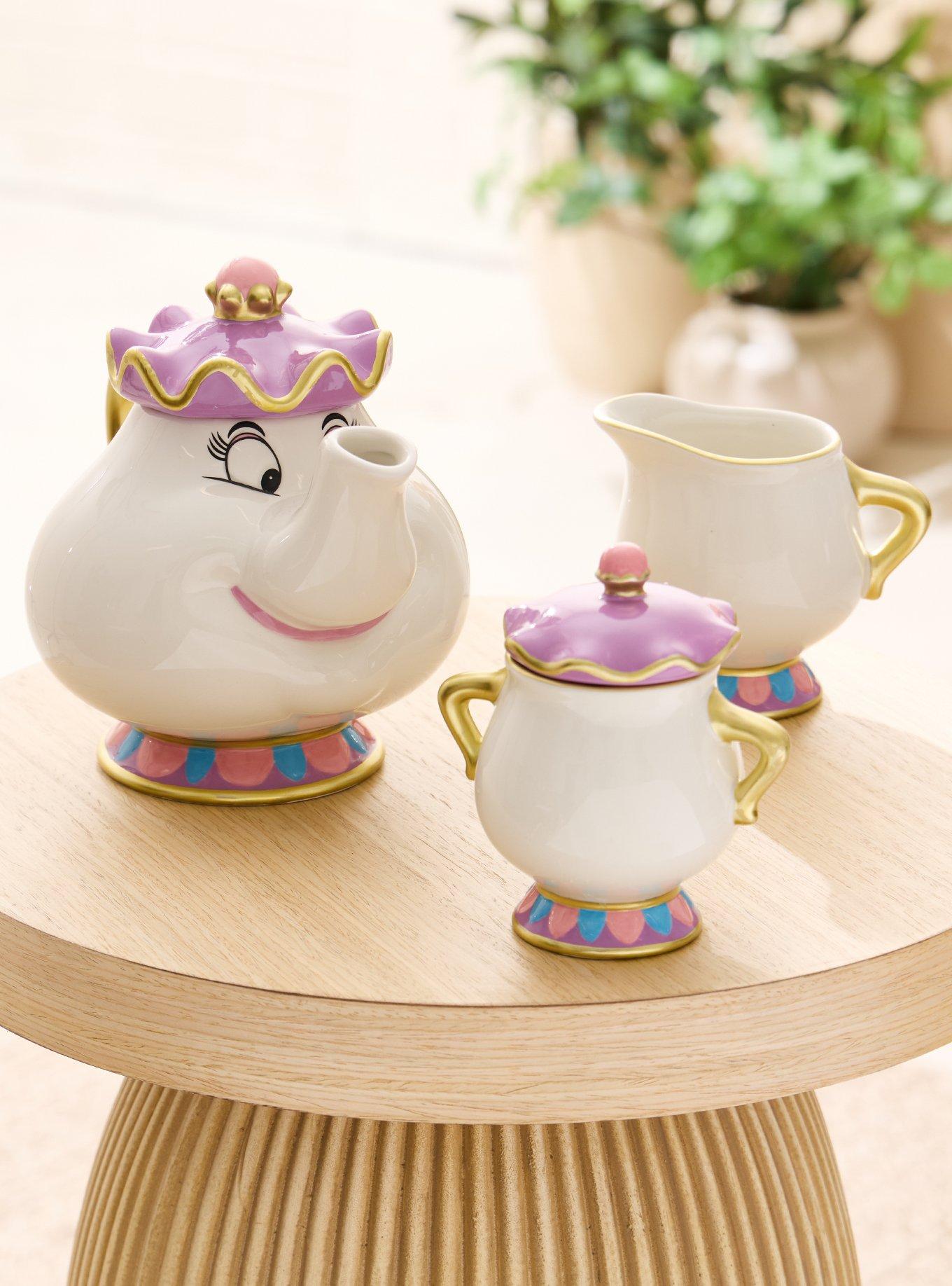 Set de tetera, azucarera y lechera Mrs. Potts