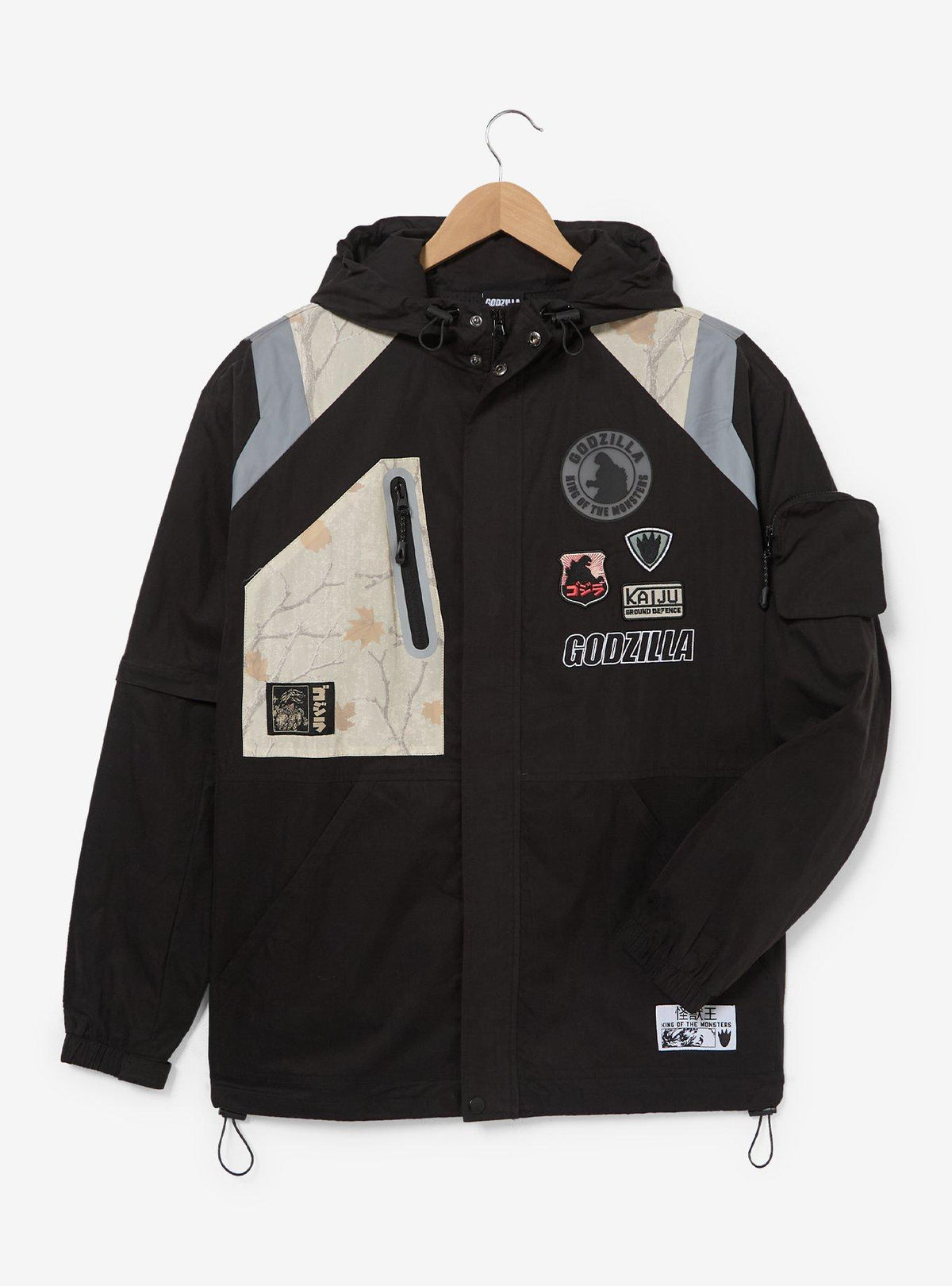 Chaqueta cortaviento camuflaje Godzilla
