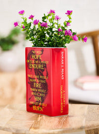 Florero con forma de libro A Court of Thorns and Roses
