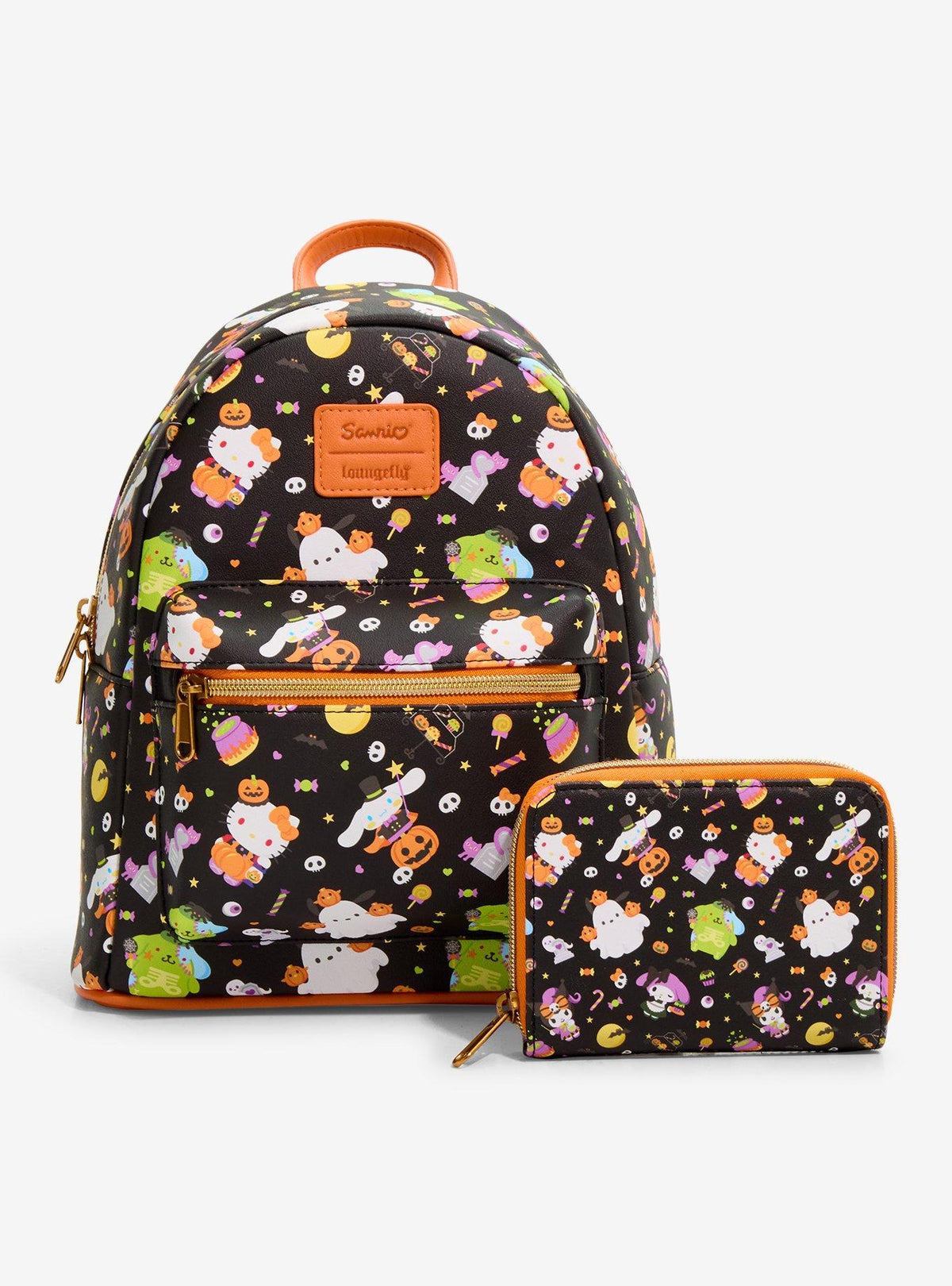 Billetera mini de Halloween Hello Kitty y amigos