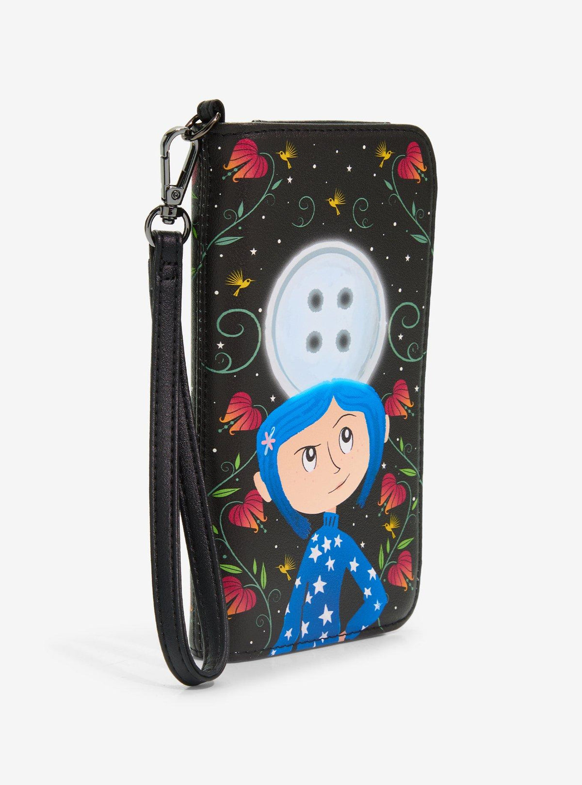 Billetera tecnológica Coraline: jardín y luna