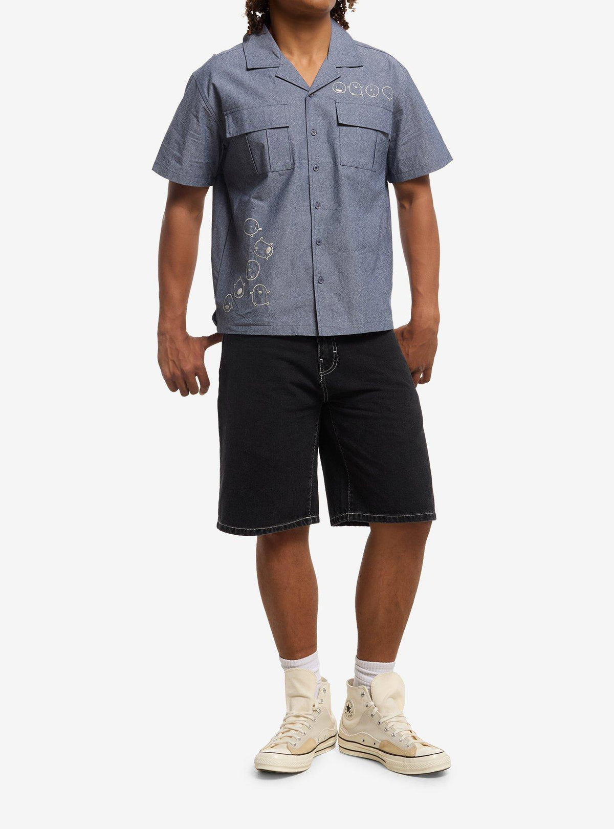 Camisa chambray Warawara de El niño y la garza