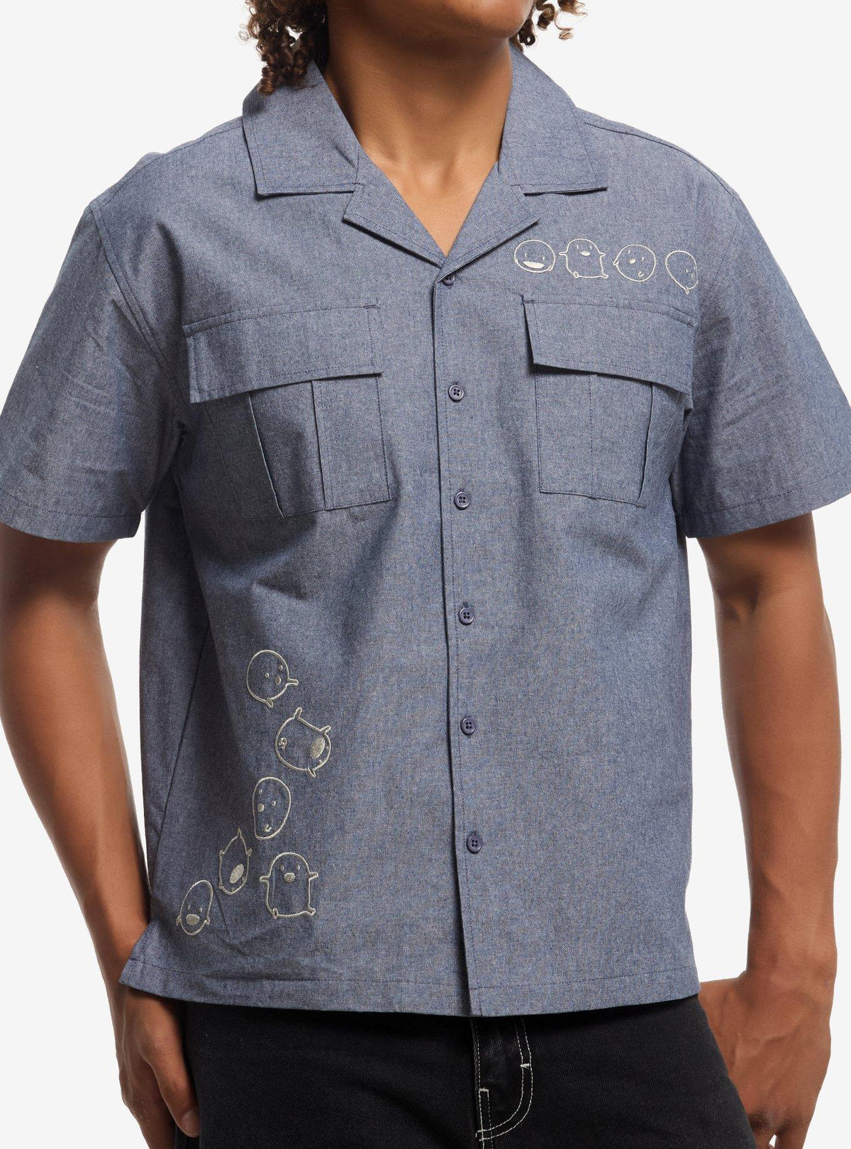 Camisa chambray Warawara de El niño y la garza