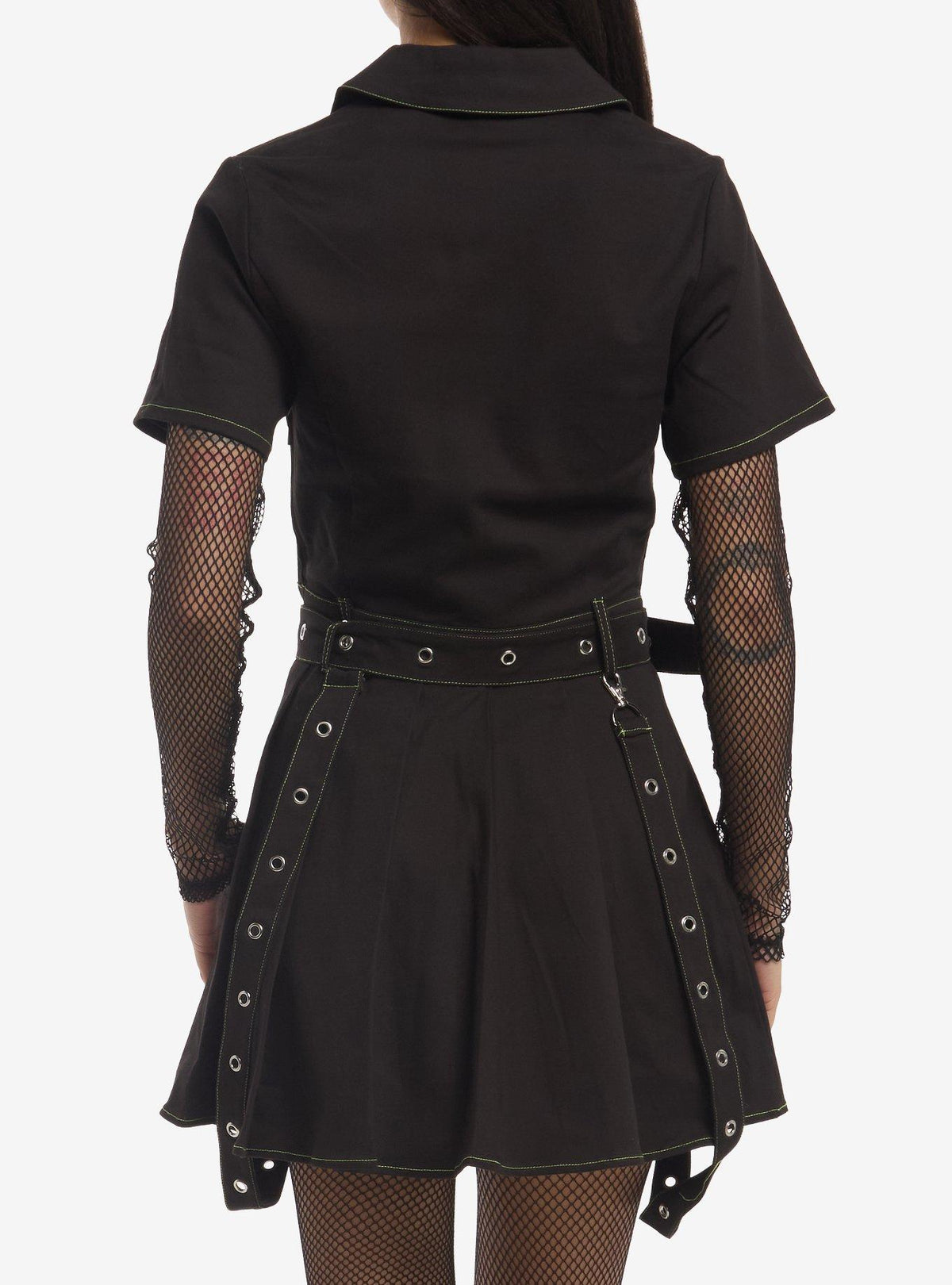 Vestido negro con tirantes desmontables de Stitch