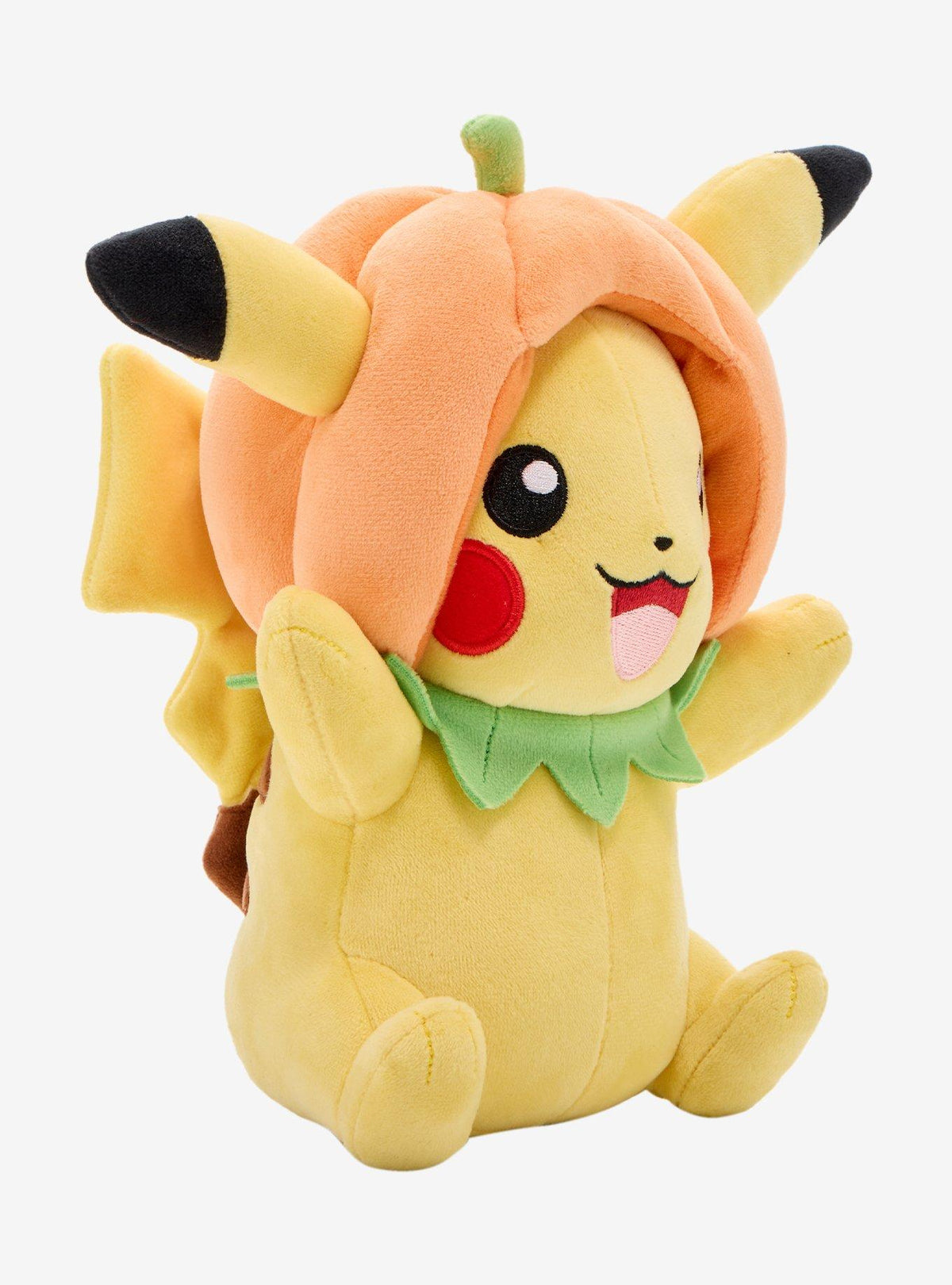 Peluche Pikachu con gorro de calabaza