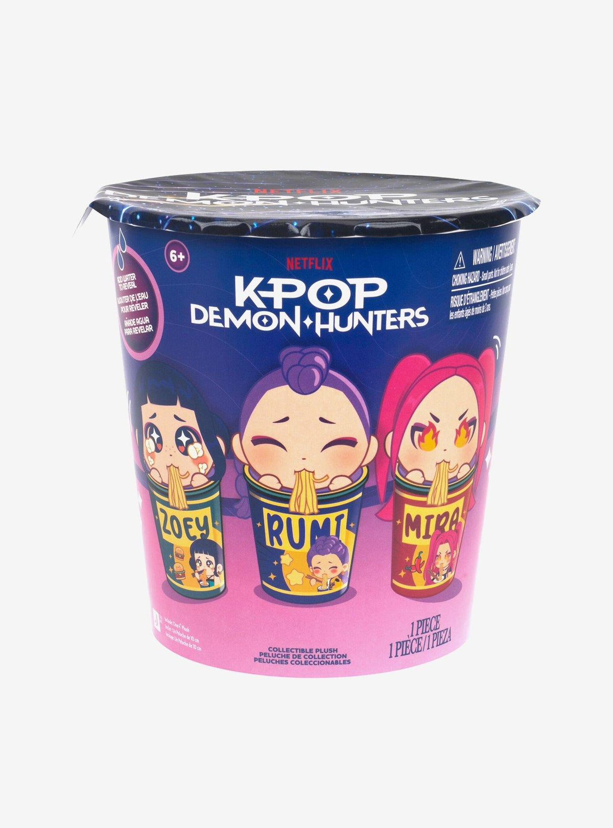 KPop Demon Hunters Peluche Sorpresa en Vaso de Ramyeon