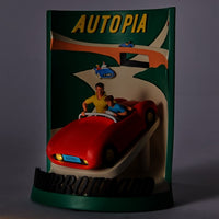 Figura 3D iluminada de Autopia – Disneyland