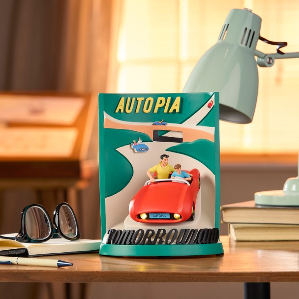 Figura 3D iluminada de Autopia – Disneyland