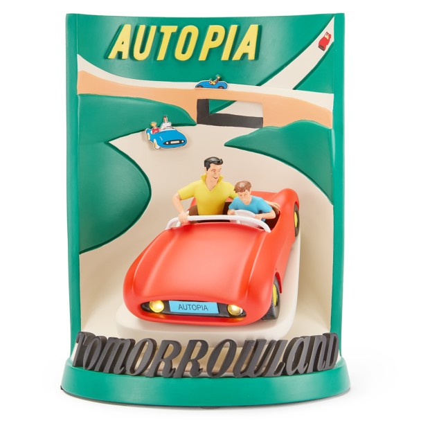 Figura 3D iluminada de Autopia – Disneyland