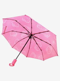 Paraguas compacto rosado Hello Kitty