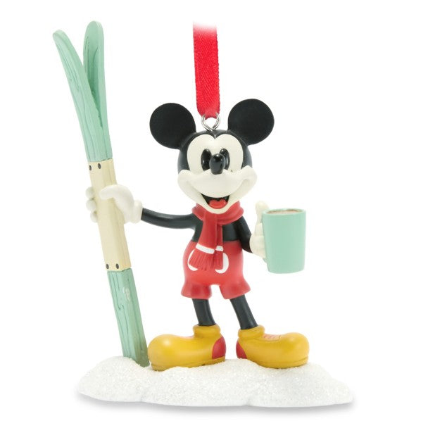 Adorno de Mickey Mouse con esquís