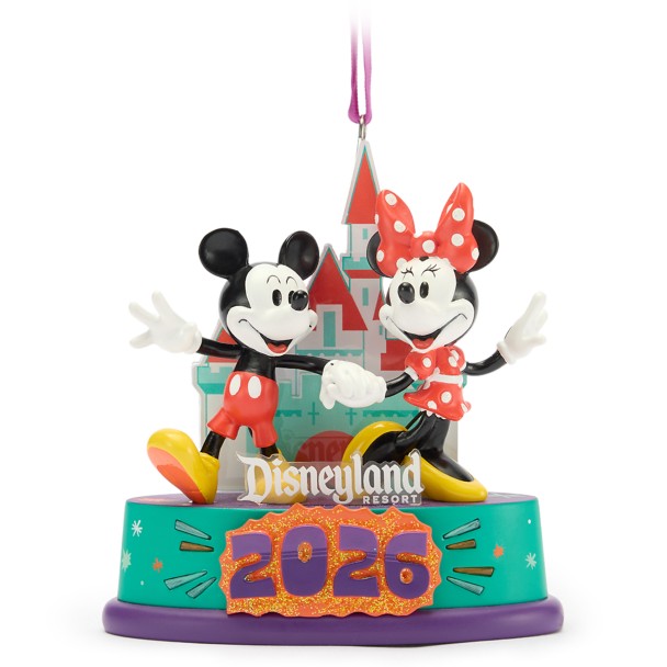 Adorno luminoso de Mickey y Minnie Mouse – Disneyland 2026