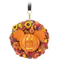 Adorno de Halloween: corona de calabaza de Mickey Mouse