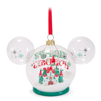 Adorno de vidrio de Mickey Mouse y el castillo de Fantasyland 2026