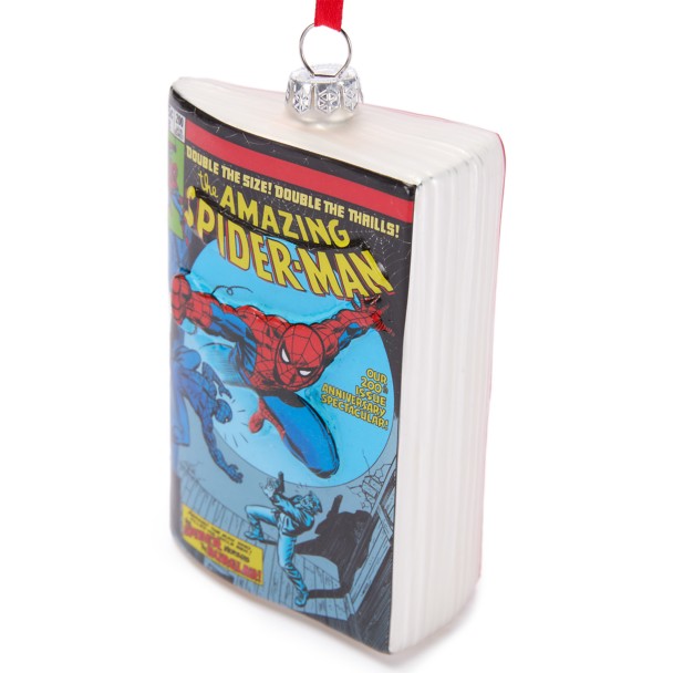 Adorno de vidrio de Spider-Man estilo cómic