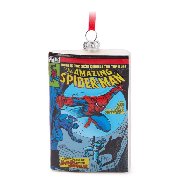 Adorno de vidrio de Spider-Man estilo cómic