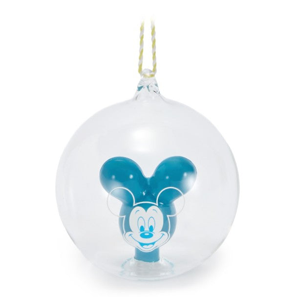 Adorno esférico de vidrio de Mickey Mouse
