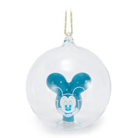 Adorno esférico de vidrio de Mickey Mouse