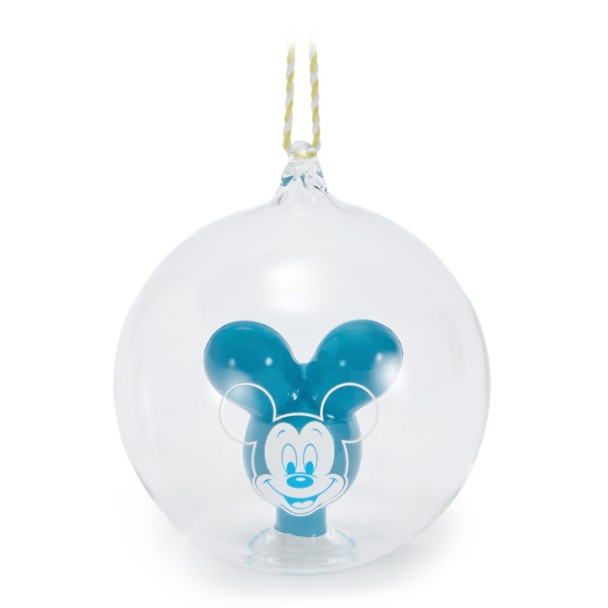 Adorno esférico de vidrio de Mickey Mouse