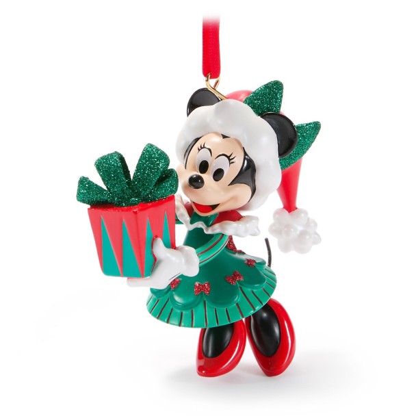 Adorno de Minnie Mouse como Viejito Pascuero