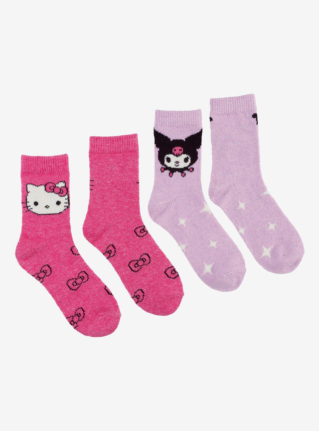 Calcetines Sanrio Hello Kitty y Kuromi, 2 pares