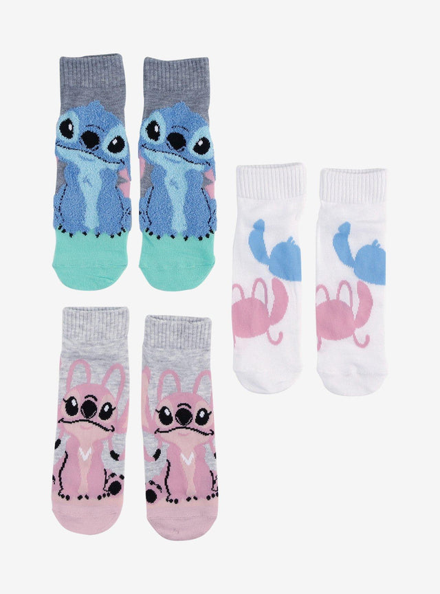 Calcetines invisibles Disney de Stitch y Angel, 3 pares