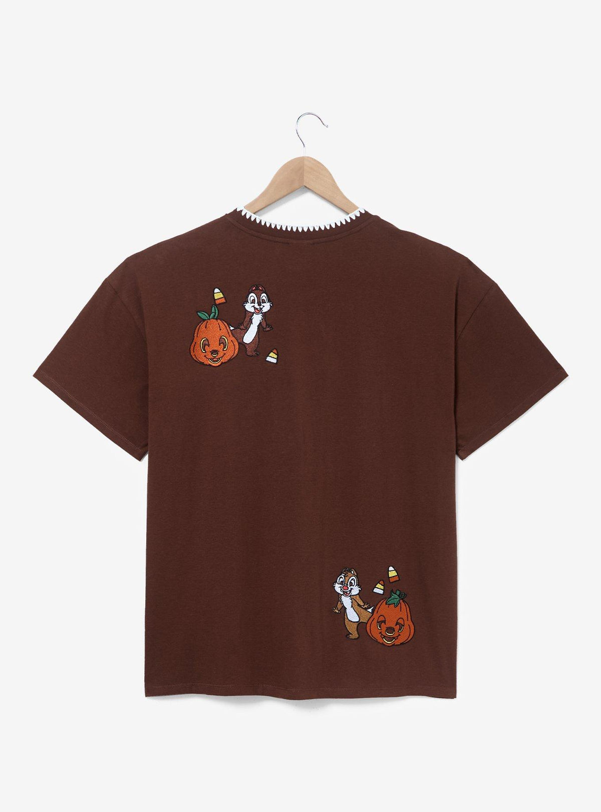 Polera Halloween Chip & Dale con calabazas, talla plus