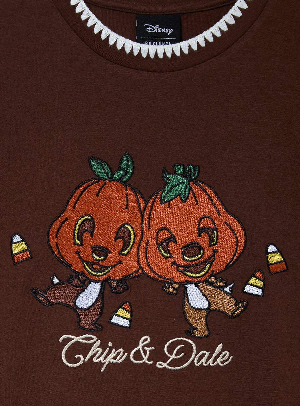 Polera Halloween Chip & Dale con calabazas, talla plus