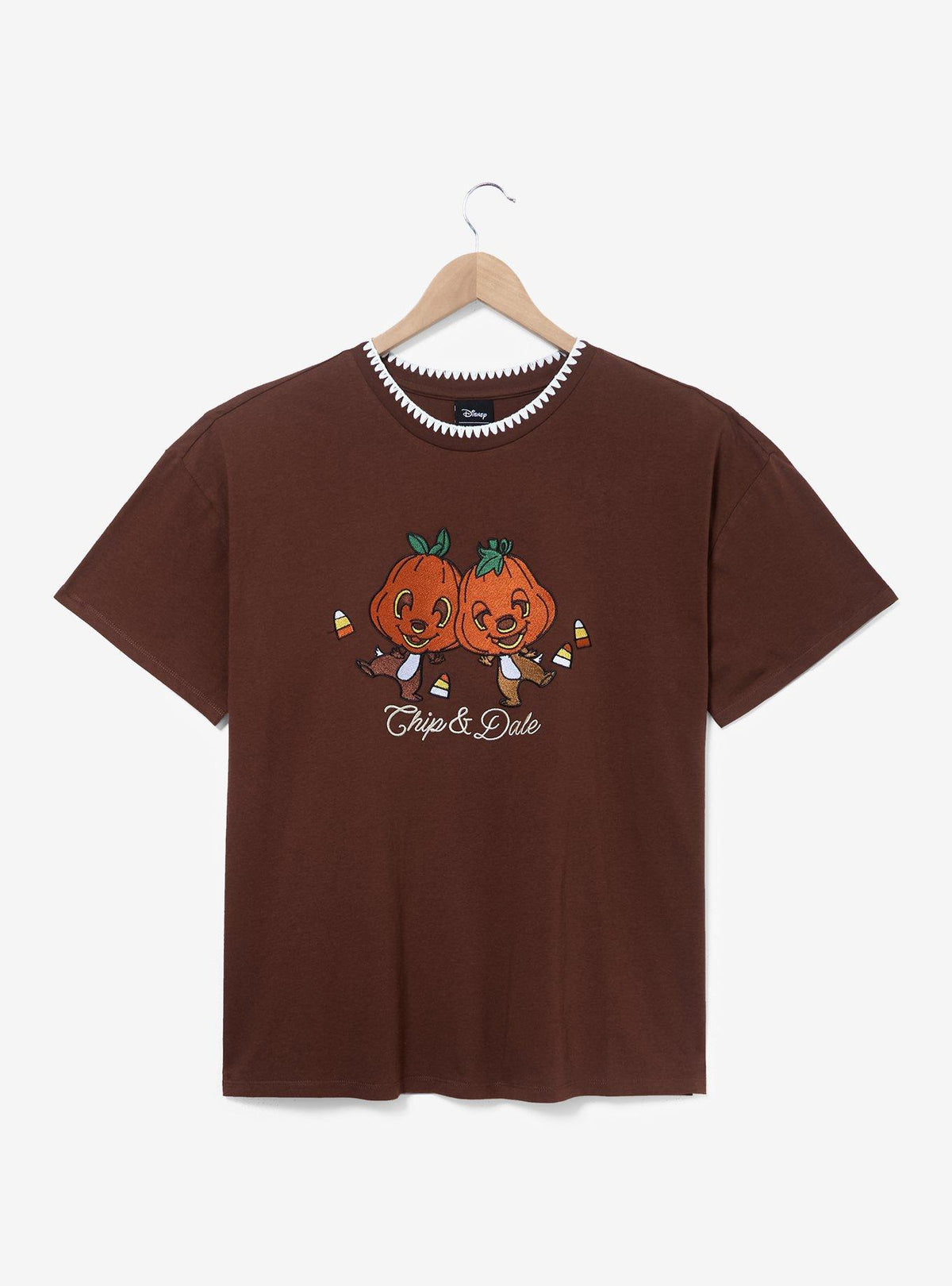 Polera Halloween Chip & Dale con calabazas, talla plus